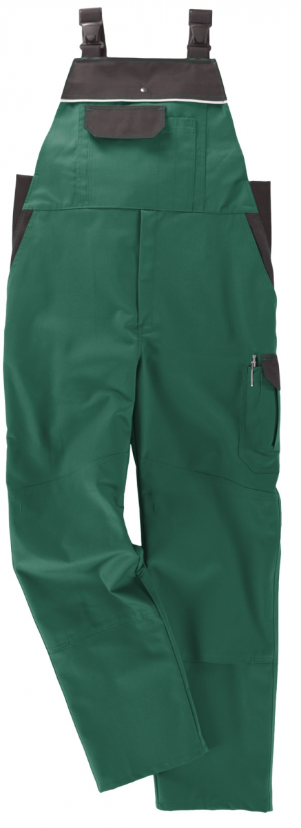 BEB-Workwear, Arbeits-Latzhose, Herren-Arbeits-Berufs-Latz-Hose, Classic, grün/schwarz