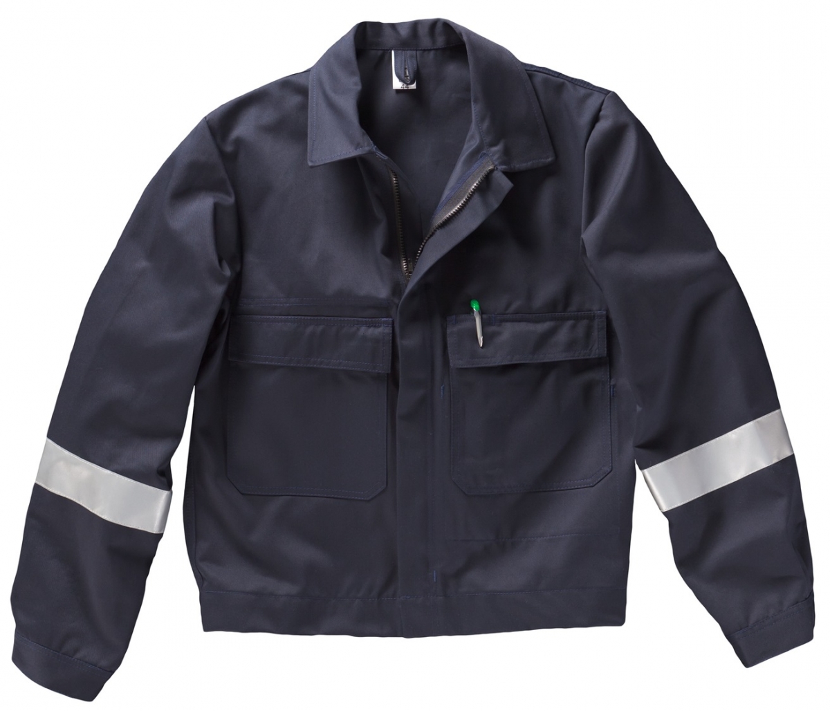 BEB-Workwear, Arbeitsjacke, Herren-Arbeits-Berufs-Bund-Jacke, mit Reflexstreifen, marine