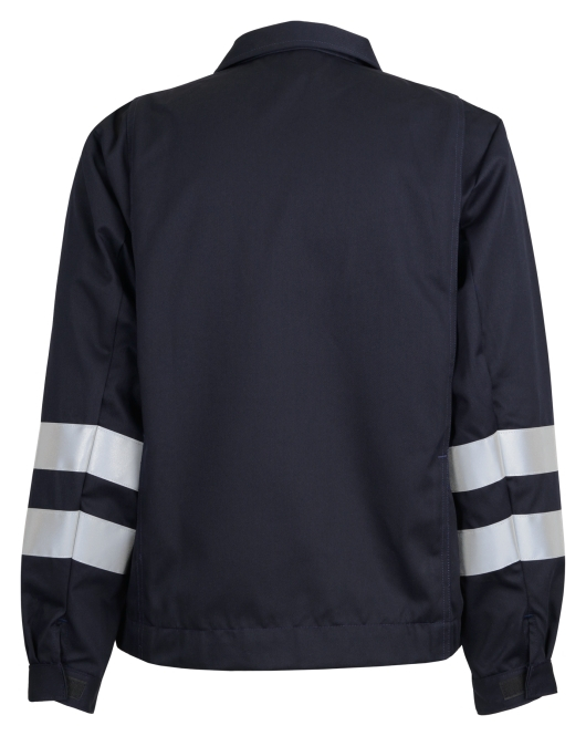 BEB-Workwear, Arbeitsjacke, Herren-Arbeits-Berufs-Bund-Jacke, mit Reflexstreifen, marine