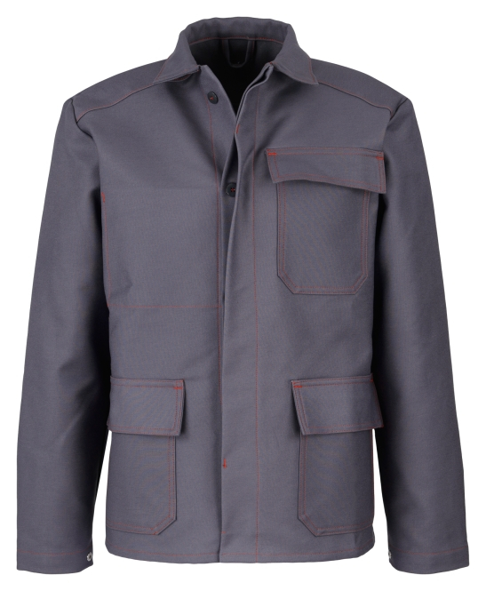 BEB-Schweißer-Schutz, Schweißer-Arbeits-Schutz-Jacke, Schweißerjacke, grau