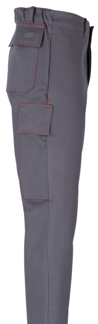 BEB-Schweißer-Schutz, Schweißer-Arbeits-Bund-Hose, Schweißerhose, grau