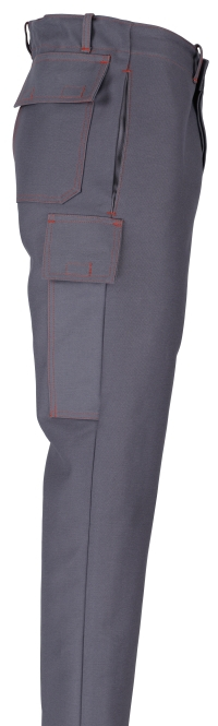 BEB-Schweißer-Schutz, Schweißer-Arbeits-Bund-Hose, Schweißerhose, 460g/qm grau