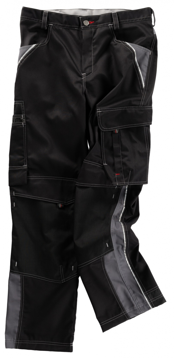 BEB-Workwear, Arbeitshose, Berufs-Bund-Hose, INFLAME, 245 g/m², schwarz/dunkelgrau