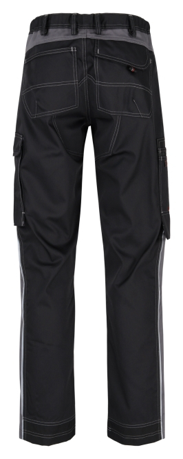 BEB-Workwear, Arbeitshose, Berufs-Bund-Hose, INFLAME, 245 g/m², schwarz/dunkelgrau