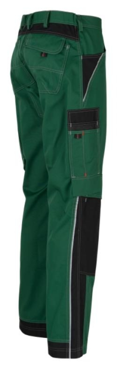 BEB-Workwear, Arbeitshose, Berufs-Bund-Hose, INFLAME, 245 g/m², grün/schwarz