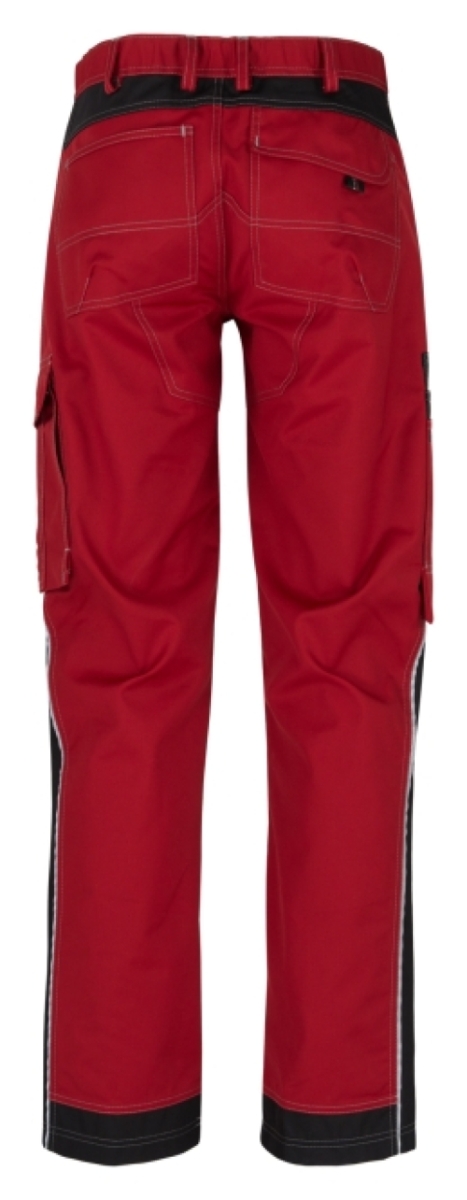 BEB-Workwear, Arbeitshose, Herren-Berufs-Bund-Hose, Inflame fire engine red/schwarz