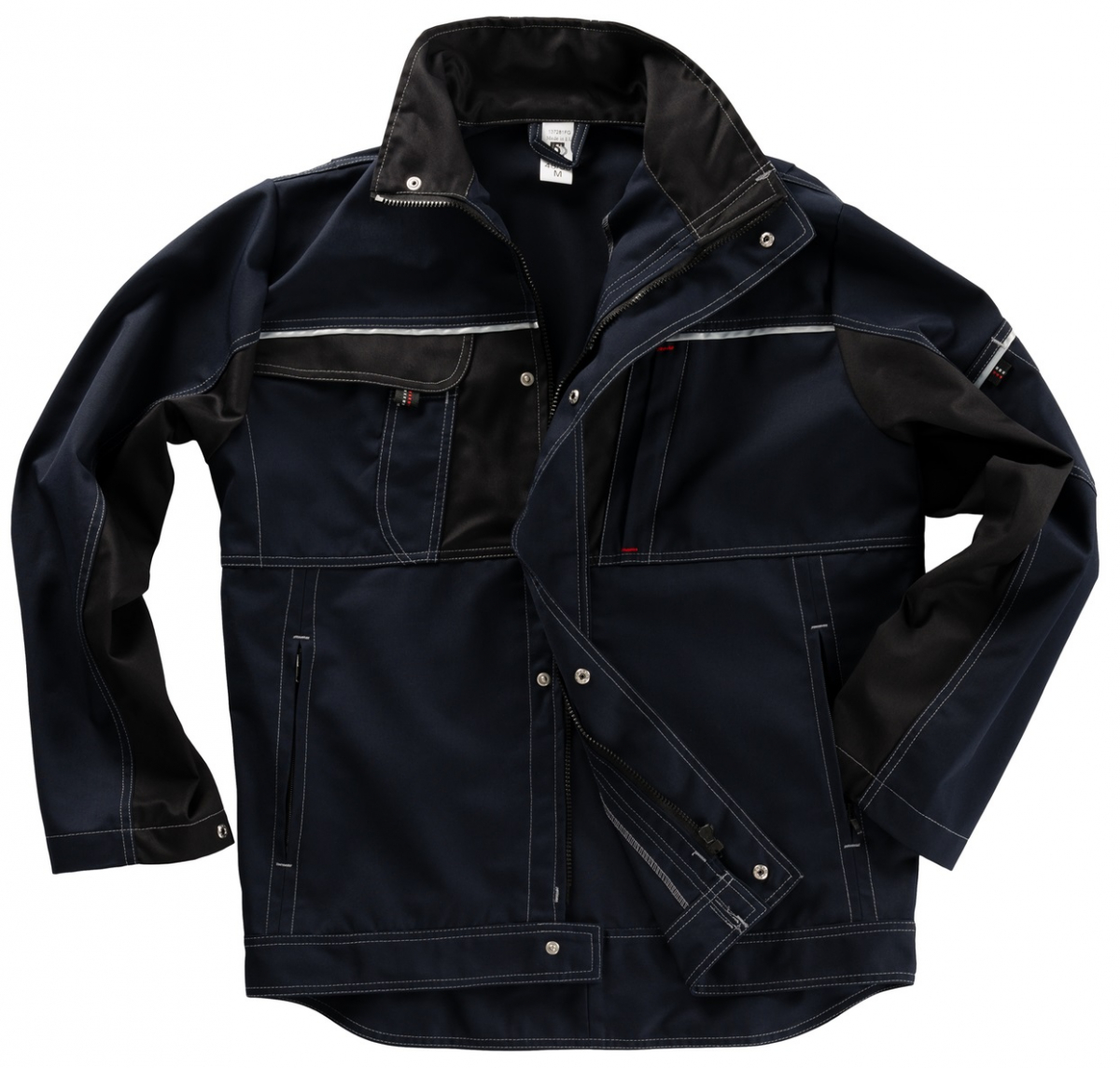BEB-Workwear, Arbeitsjacke, Herren-Arbeits-Berufs-Bund-Jacke, Inflame blue shadow/schwarz