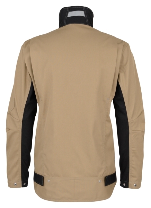 BEB-Workwear, Arbeitsjacke, Herren-Arbeits-Berufs-Bund-Jacke, Inflame sand/schwarz