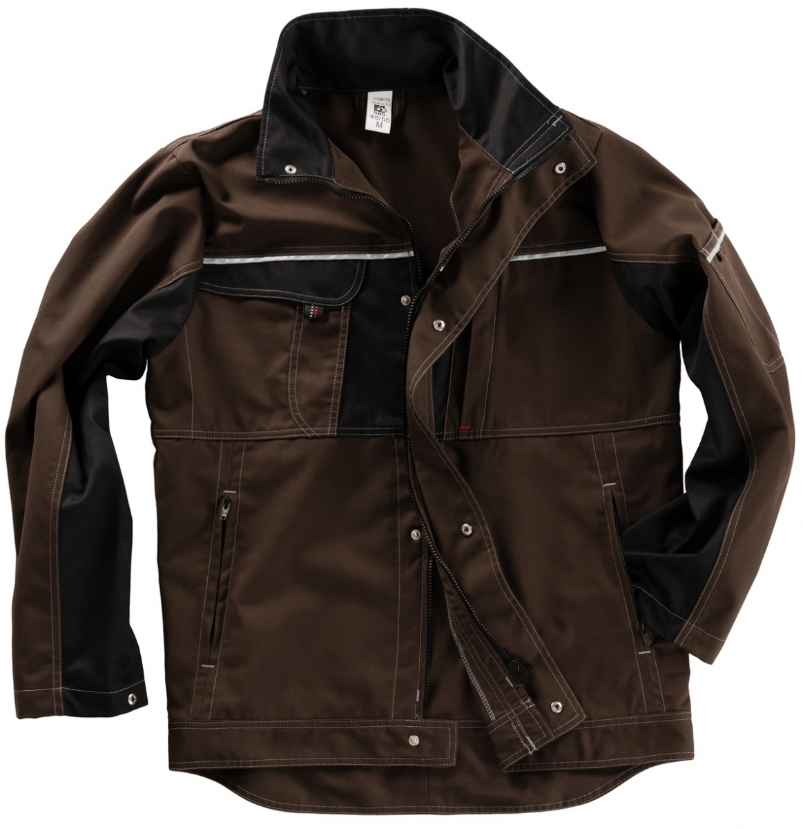 BEB-Workwear, Arbeitsjacke, Herren-Arbeits-Berufs-Bund-Jacke, Inflame chocolate brown/schwarz