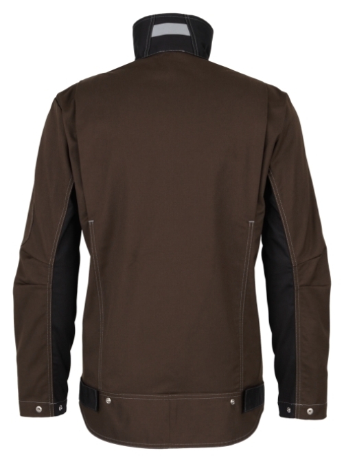 BEB-Workwear, Arbeitsjacke, Herren-Arbeits-Berufs-Bund-Jacke, Inflame chocolate brown/schwarz