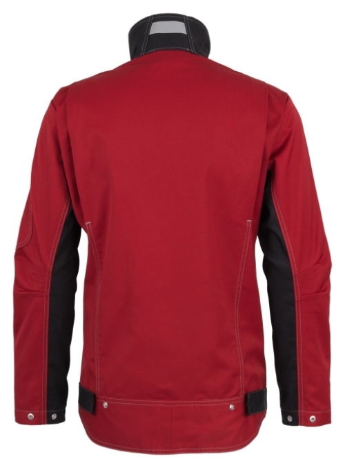 BEB-Workwear, Arbeitsjacke, Herren-Arbeits-Berufs-Bund-Jacke, Inflame fire engine red/schwarz