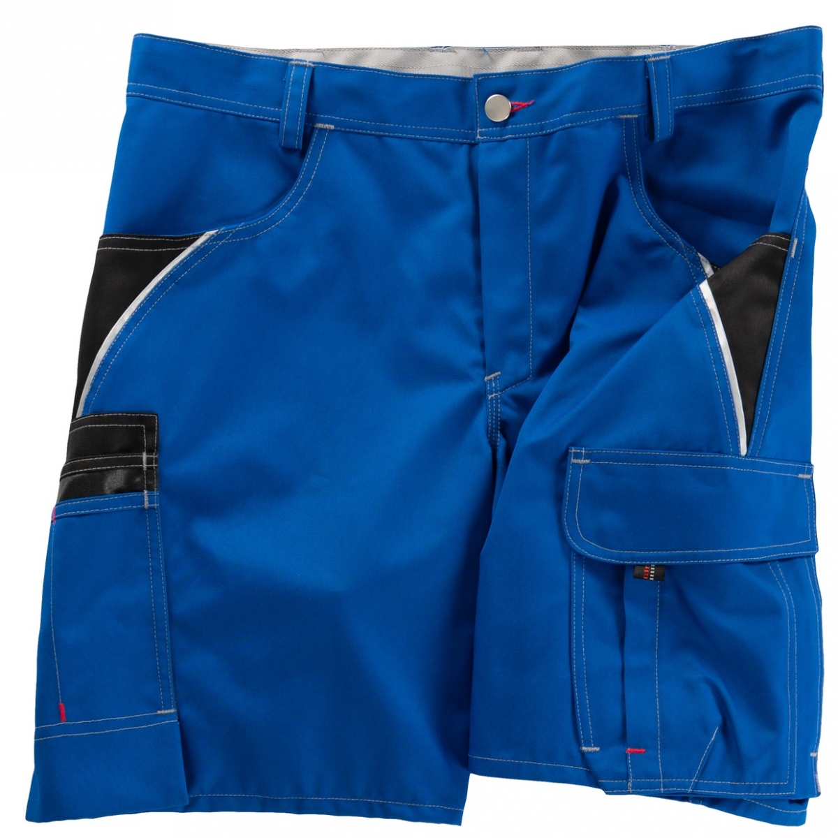 BEB-Workwear, Herren-Arbeits-Berufs-Shorts, Inflame kornblau/schwarz