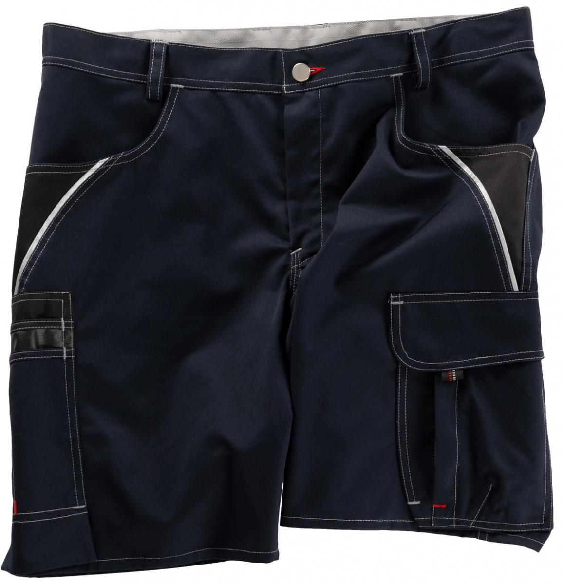 BEB-Workwear, Herren-Arbeits-Berufs-Shorts, Inflame blue shadow/schwarz