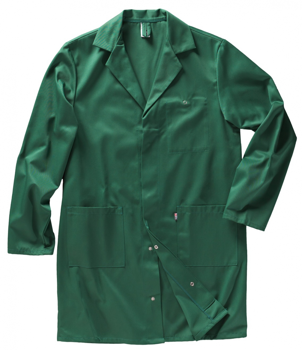 BEB-Workwear, Arbeits-Mantel, Herren-Arbeits-Berufs-Mantel, Kittel, grün