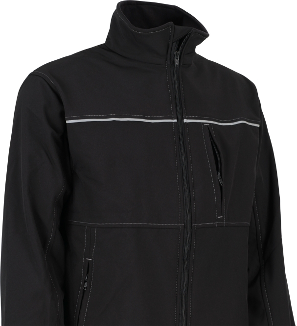 BEB-Workwear, Herren-Softshelljacke schwarz
