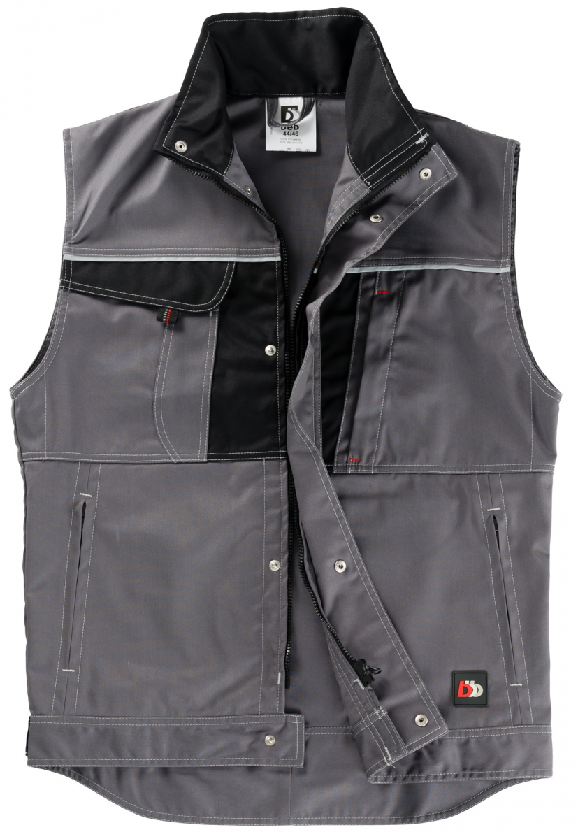 ELYSEE-Workwear, Weste Inflame, 245 g/m², grau/schwarz