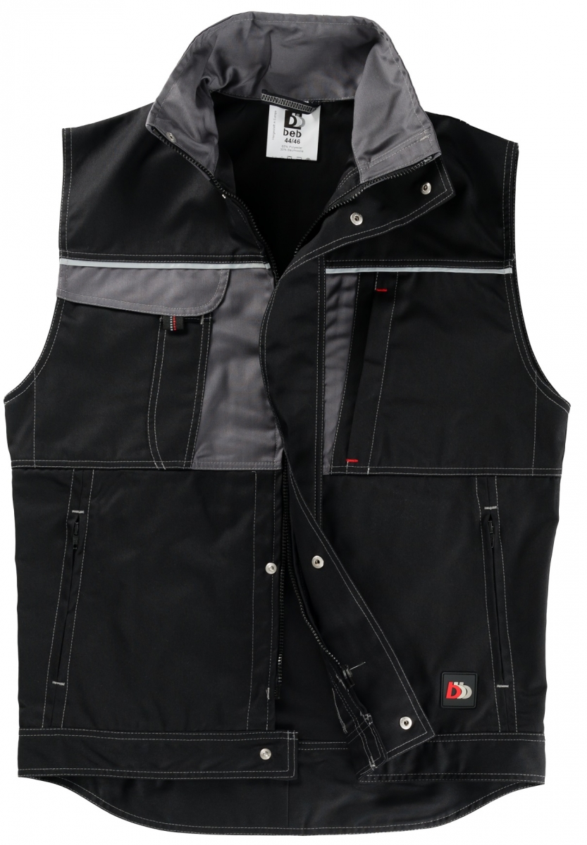 ELYSEE-Workwear, Weste Inflame, 245 g/m, schwarz/grau