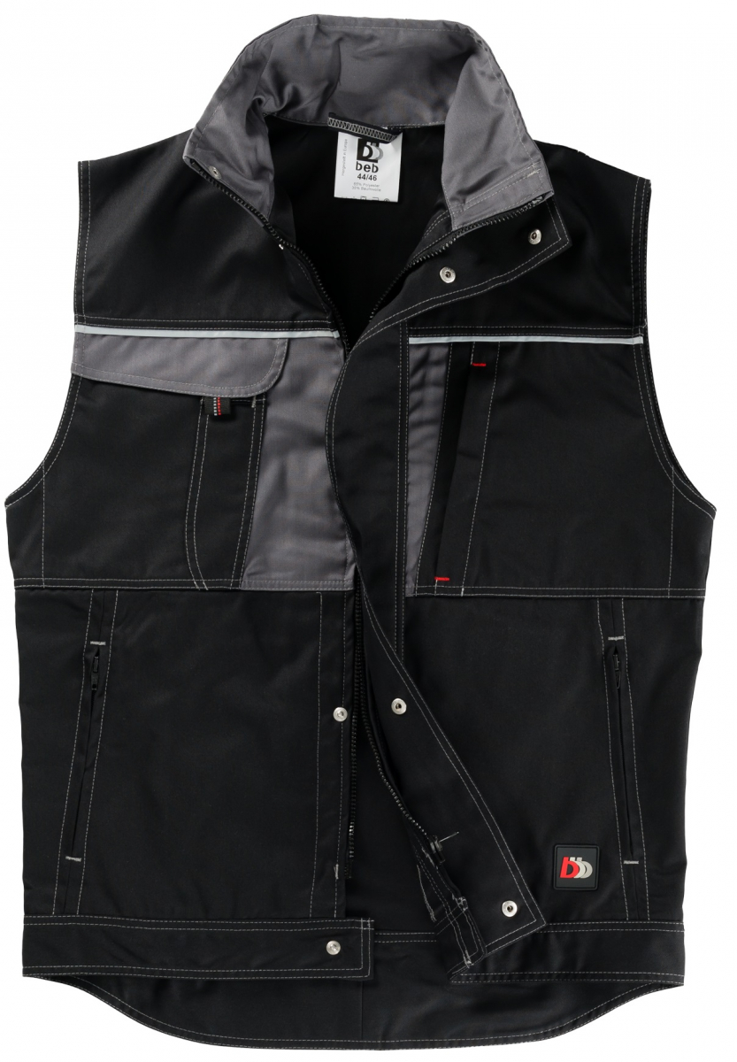 ELYSEE-Workwear, Weste Inflame, 245 g/m², schwarz/grau