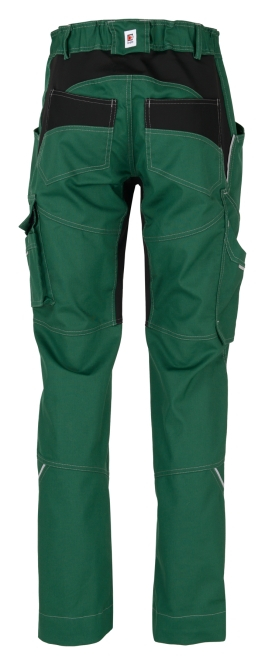BEB-Workwear, Arbeitshose, Herren-Bundhose, Flex, Fairtrade, grün/schwarz