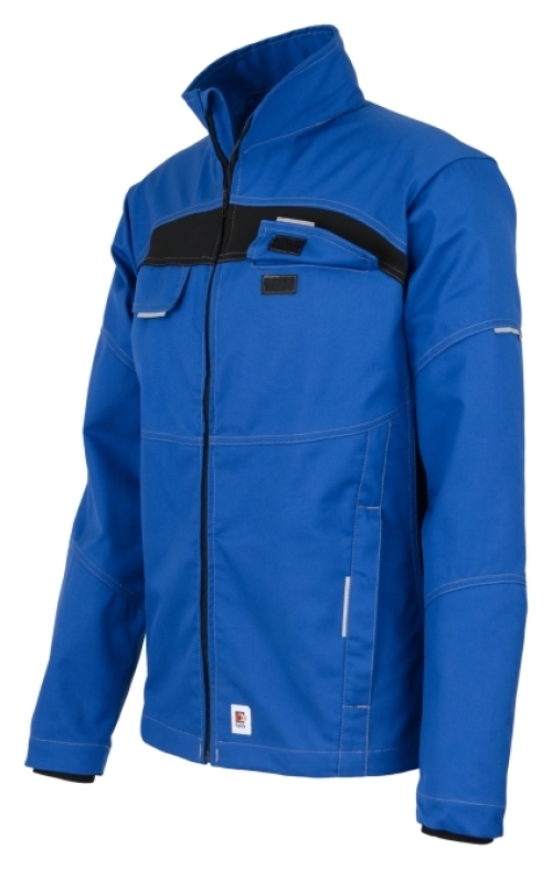 BEB-Workwear, Herren-Bundjacke, Flex, Fairtrade, kornblau/schwarz