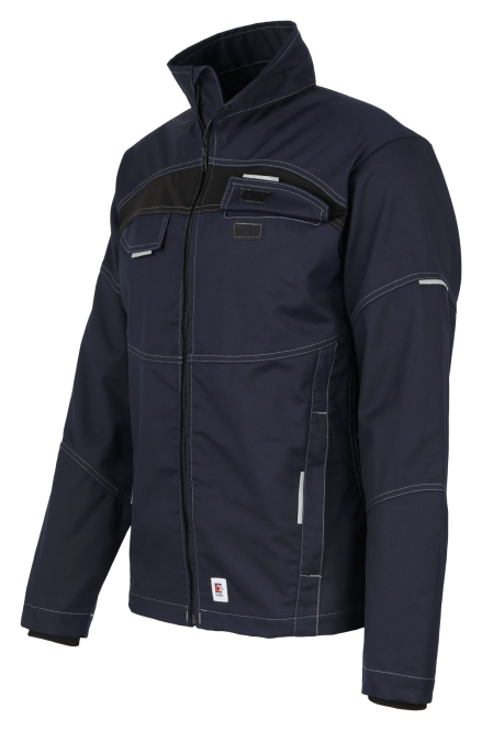 BEB-Workwear, Herren-Bundjacke, Flex, Fairtrade, blue shadow/schwarz