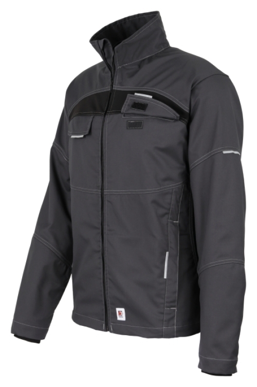 BEB-Workwear, Herren-Bundjacke, Flex, Fairtrade, charcoal/schwarz
