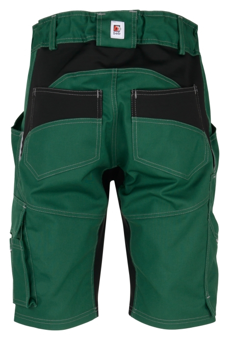 BEB-Herren-Shorts, Flex, Fairtrade, grün/schwarz