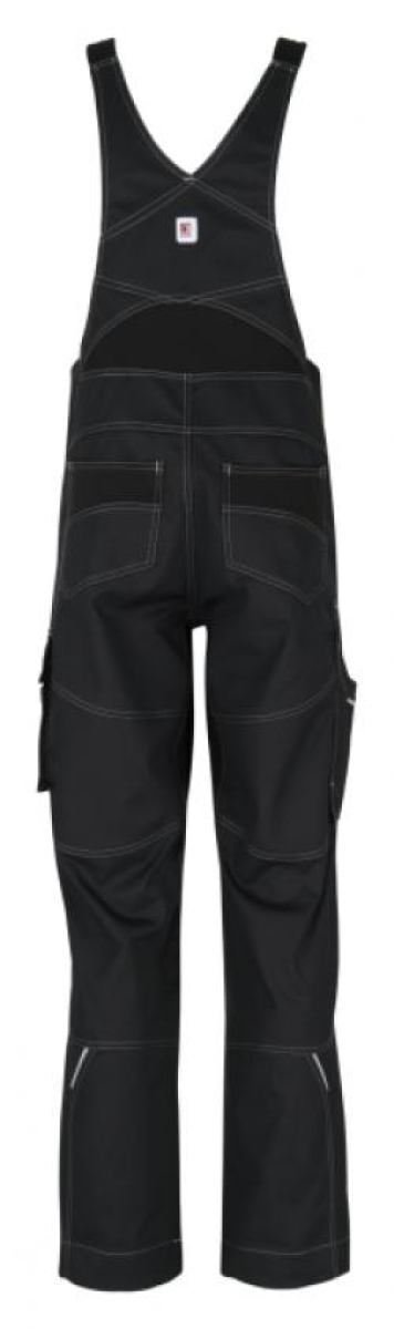 BEB-Workwear, Herren-Latzhose, Flex, Fairtrade, schwarz