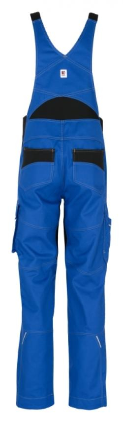 BEB-Workwear, Herren-Latzhose, Flex, Fairtrade, kornblau/schwarz