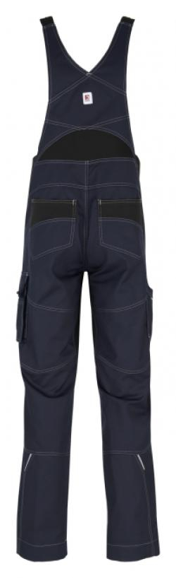 BEB-Workwear, Herren-Latzhose, Flex, Fairtrade, blue shadow/schwarz