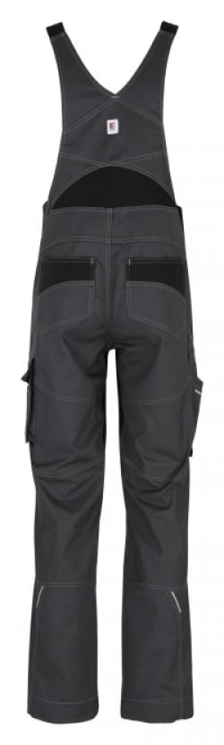 BEB-Workwear, Herren-Latzhose, Flex, Fairtrade, charcoal/schwarz