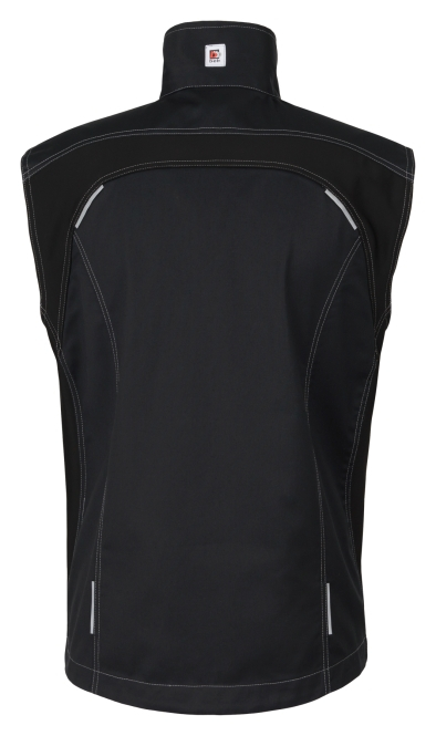 ELYSEE-Workwear, Herren-Weste, Flex, Fairtrade, schwarz