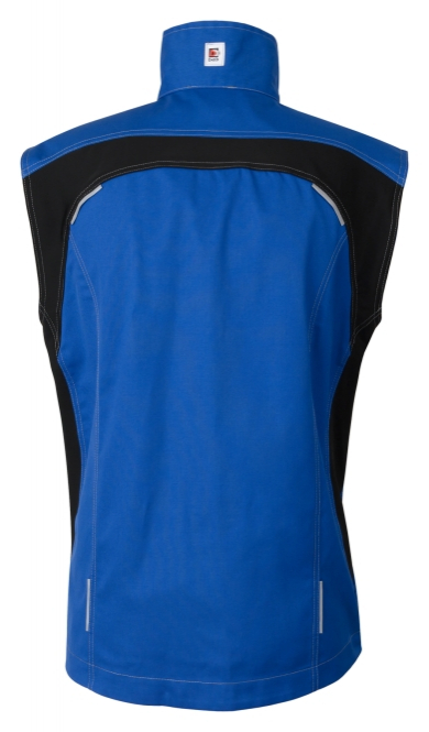 ELYSEE-Workwear, Herren-Weste, Flex, Fairtrade, kornblau/schwarz