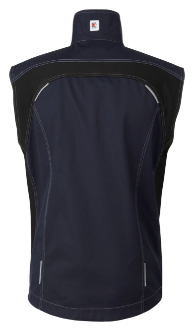 ELYSEE-Workwear, Herren-Weste, Flex, Fairtrade, blue shadow/schwarz