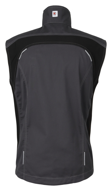 ELYSEE-Workwear, Herren-Weste, Flex, Fairtrade, charcoal/schwarz