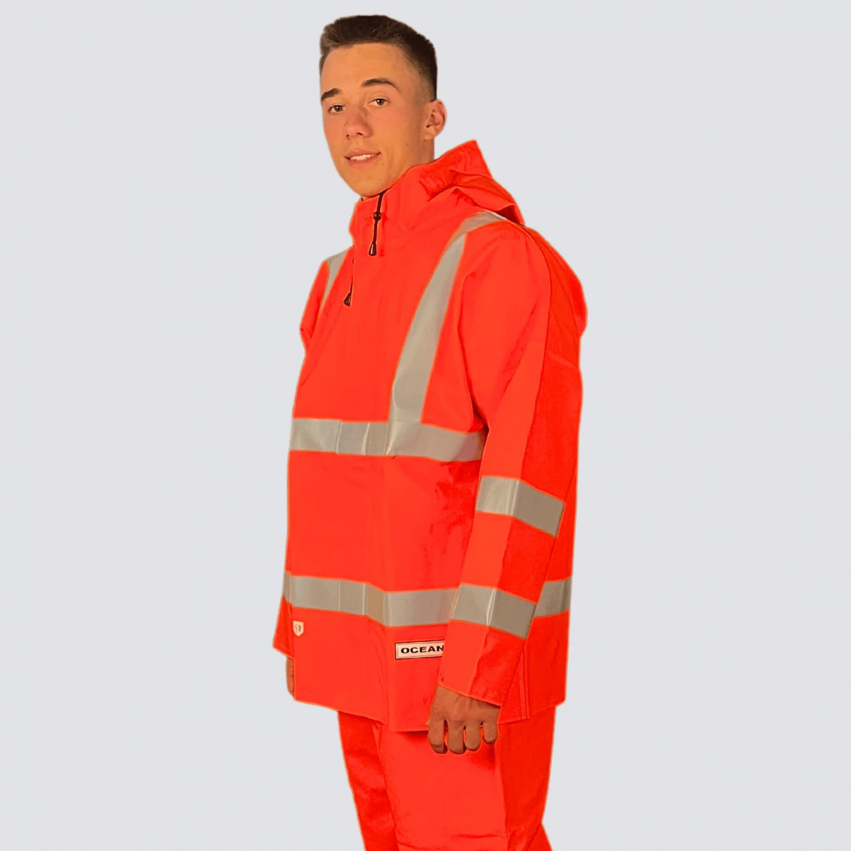 OCEAN-Coulomb-Prämie-Jacke, 360 g/m², neonorange