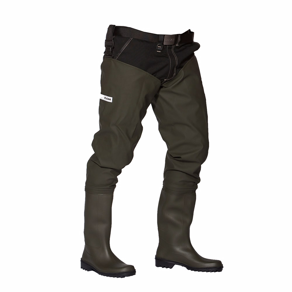 OCEAN-Original-Thigh-Waders-Seestiefel, 500 g/m², dunkel oliv