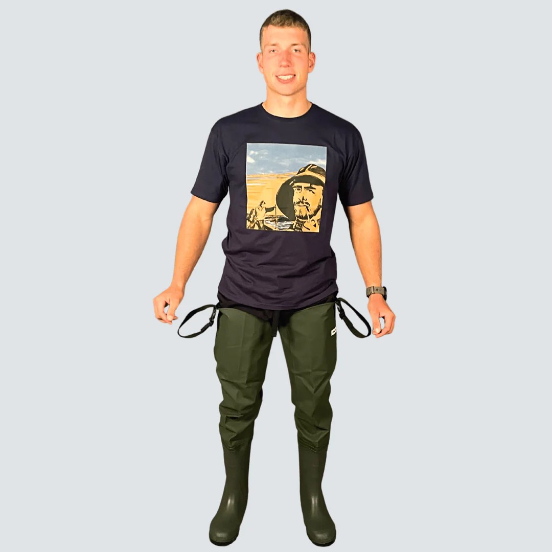 OCEAN-Deluxe+-Thigh-Waders-Seestiefel, 700g/m², dunkel oliv