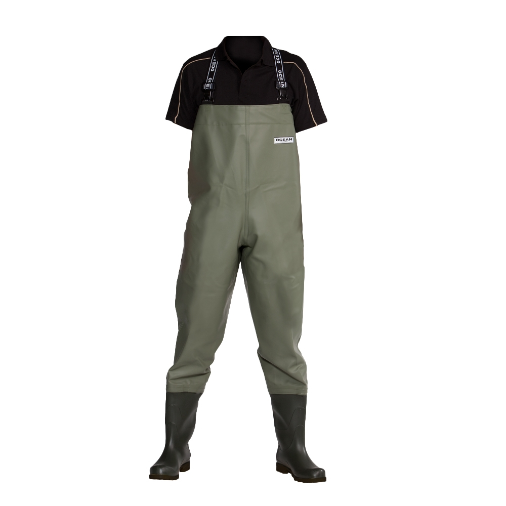 OCEAN-Classic+-Waders-Wathose mit Nieten, 600g/m², oliv