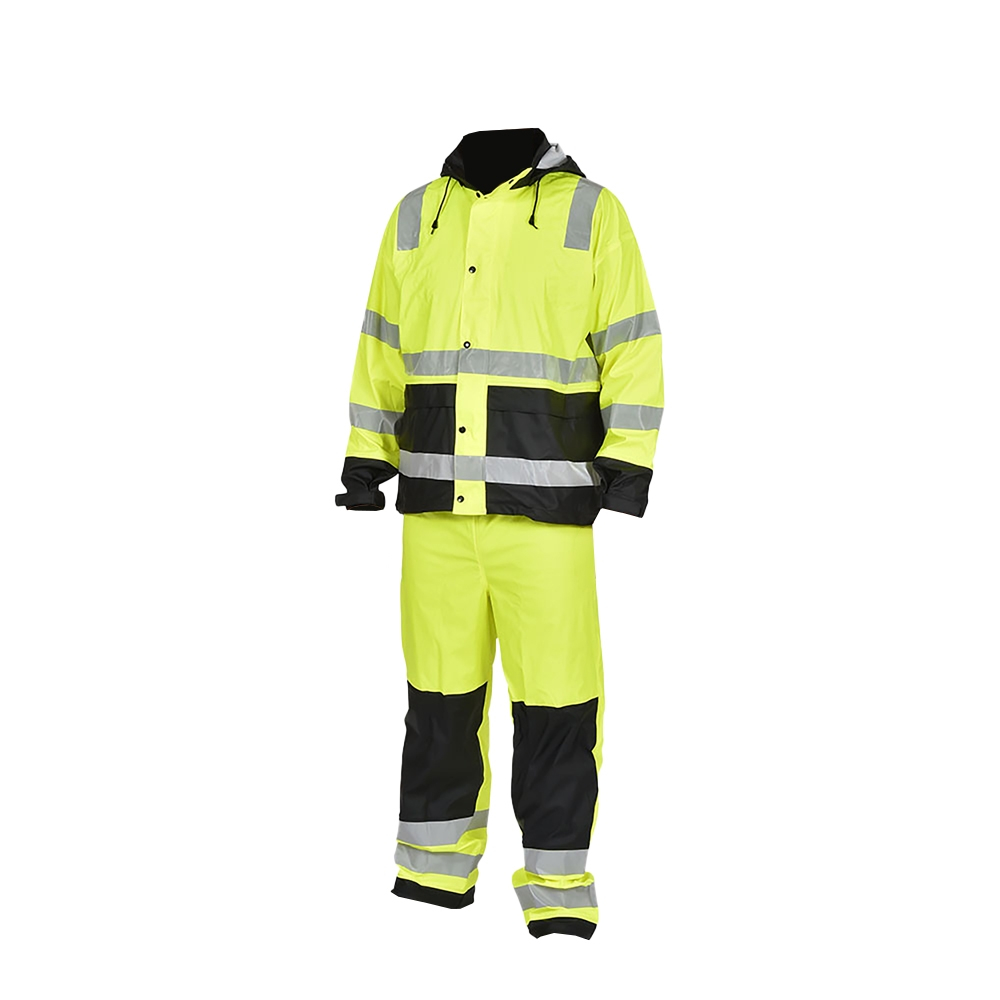 OCEAN-Regenanzug (Jacke+Hose), Tony High-Vis, 170 g/m², neongelb/schwarz