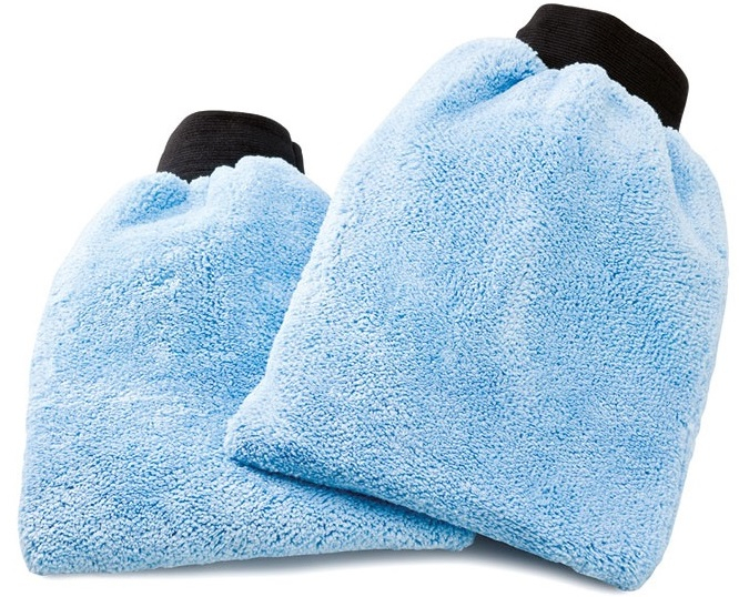 Mega-Clean-Hygiene, Mikrofaser Reinigungshandschuh, blau