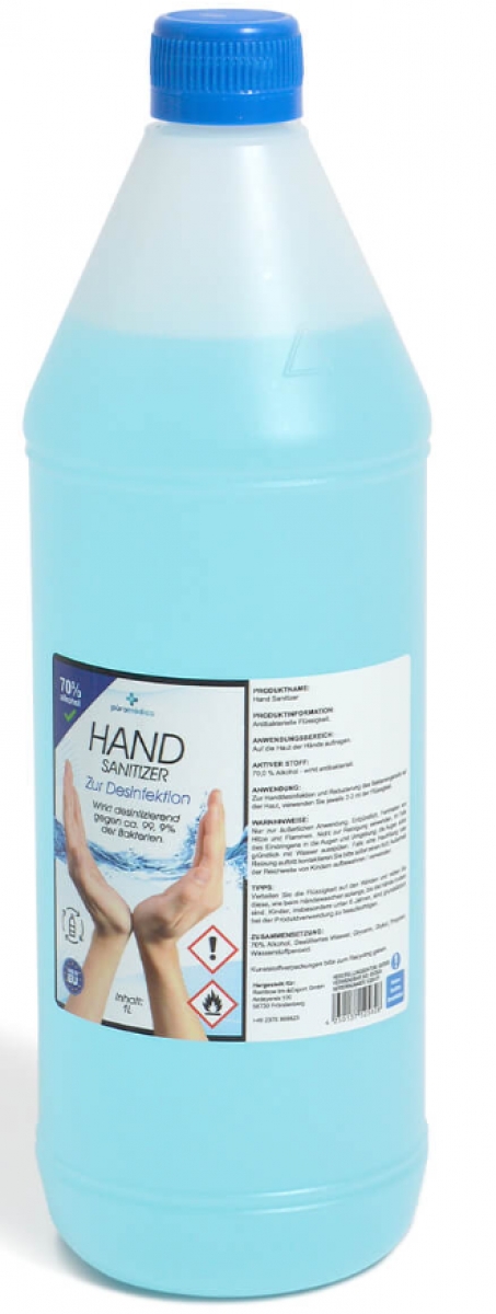 HAND-SANITIZER-Hygiene, Handdesinfektion - Hnde-Desinfektionsmittel, 1000 ml