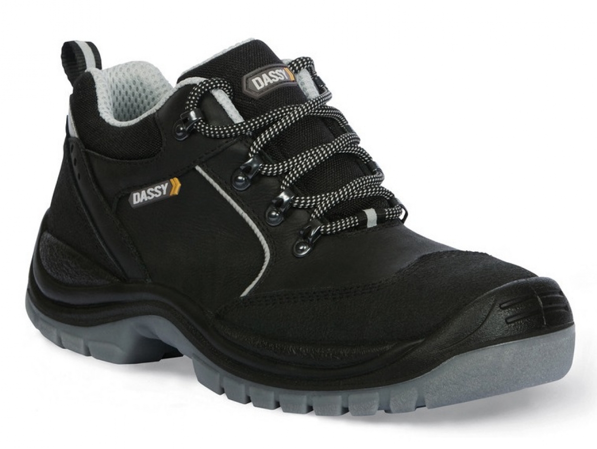 DASSY-Footwear, S3-Arbeits-Berufs-Sicherheits-Schuhe, Halbschuhe, ZEUS,  schwarz