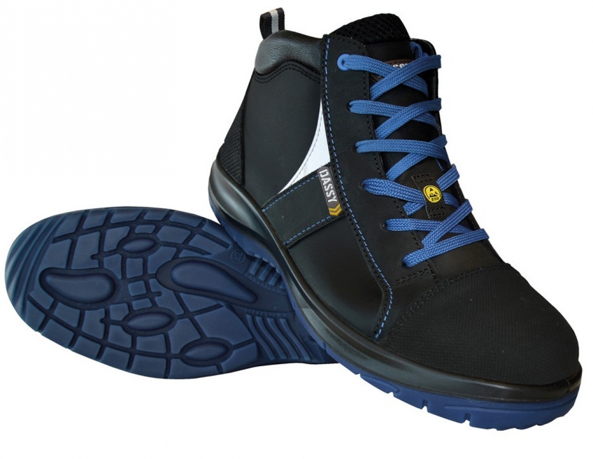DASSY-Footwear, S3-Arbeits-Berufs-Sicherheits-Schuhe, Schnrstiefel, "SPARTA", schwarz