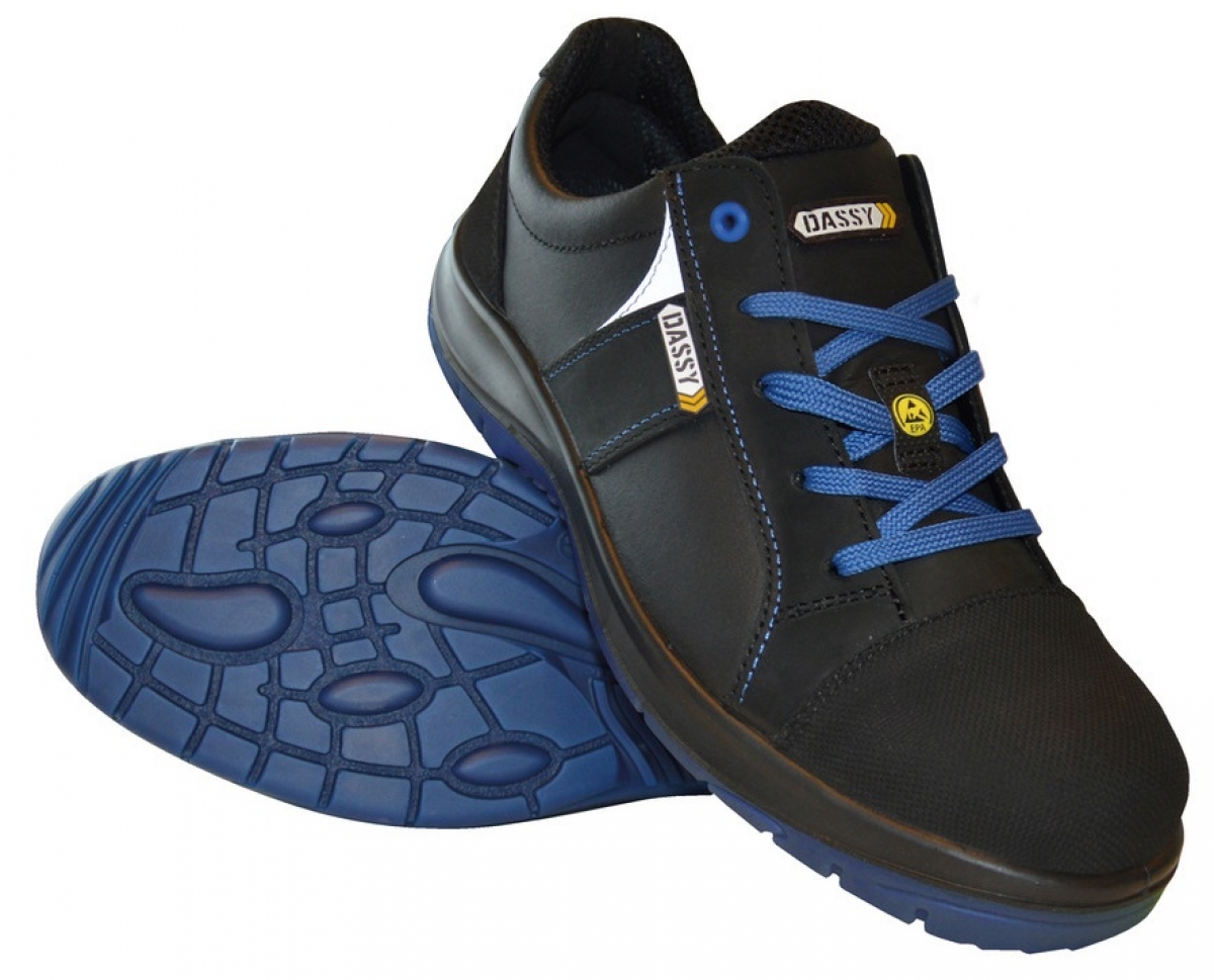 DASSY-Footwear, S3-Arbeits-Berufs-Sicherheits-Schuhe, Halbschuhe, CORUS, schwarz