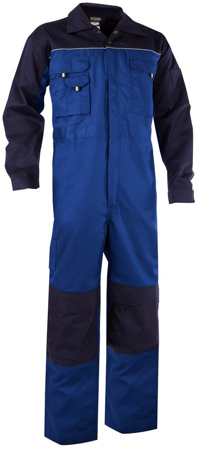 DASSY-Workwear, Overall CANNES, Arbeits-Berufs-Overall, kornblau/dunkelblau