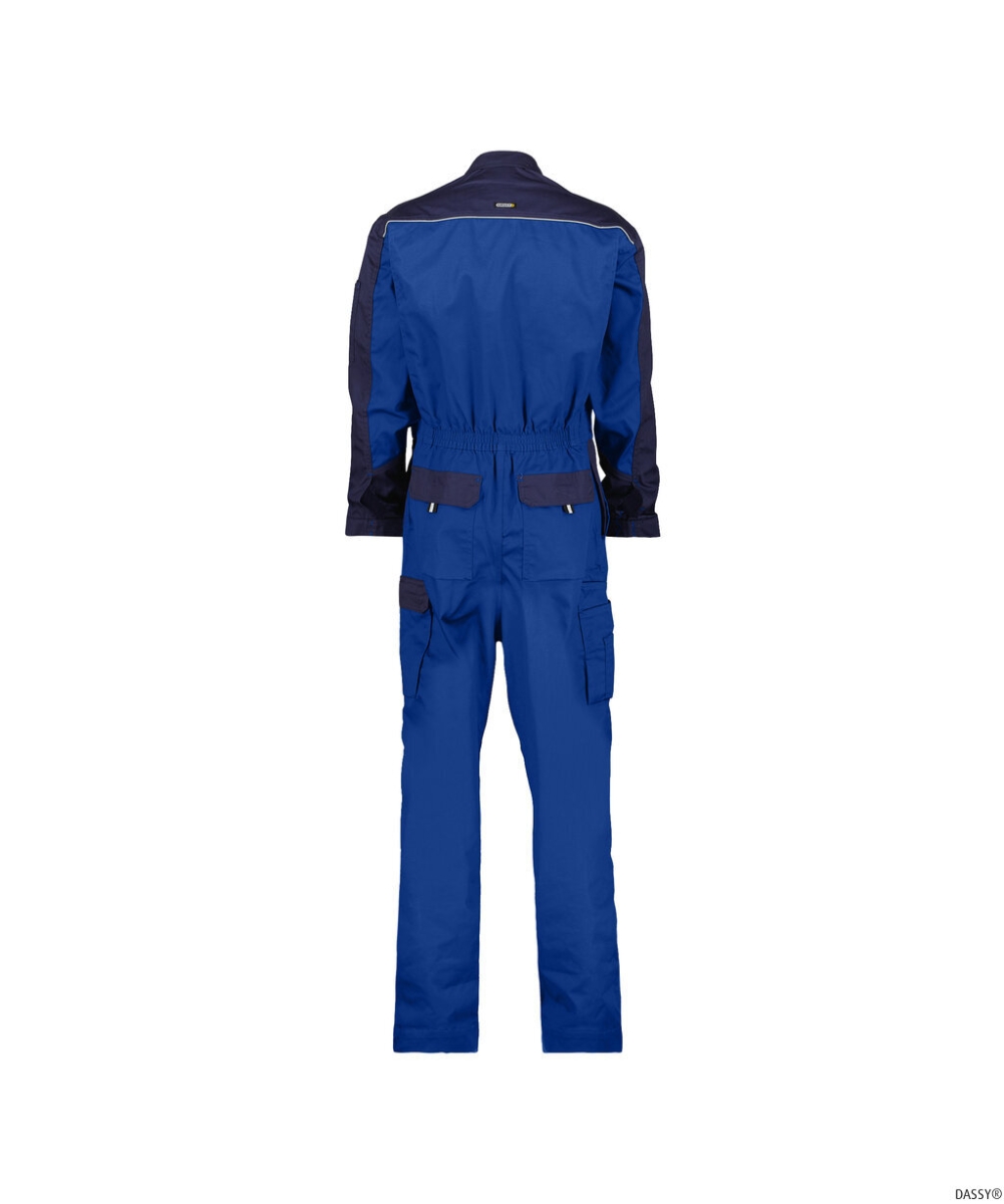 DASSY-Workwear, Overall CANNES, Arbeits-Berufs-Overall, kornblau/dunkelblau