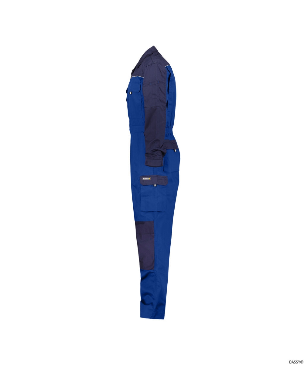 DASSY-Workwear, Overall CANNES, Arbeits-Berufs-Overall, kornblau/dunkelblau