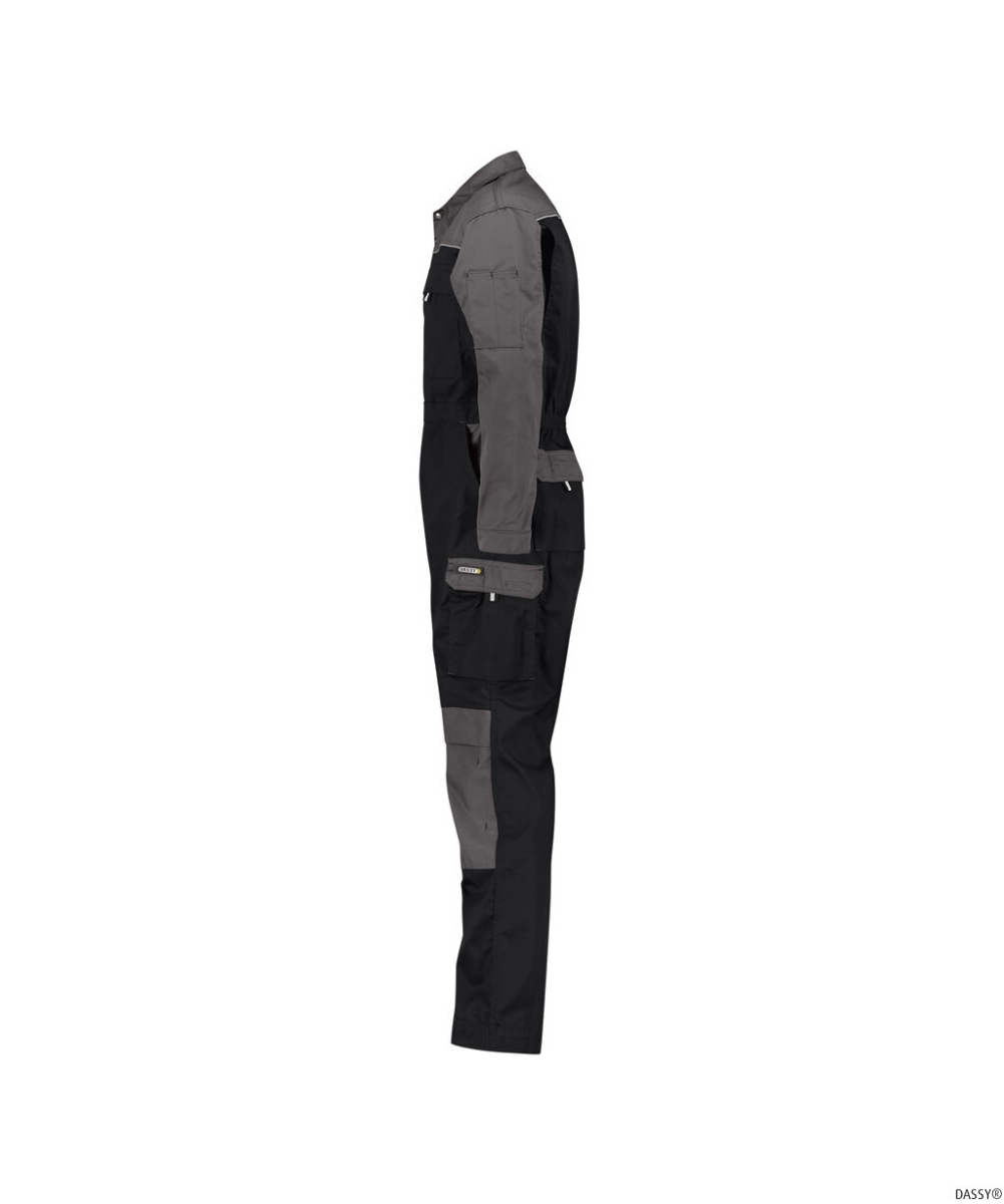 DASSY-Workwear, Overall CANNES, Arbeits-Berufs-Overall, schwarz/grau