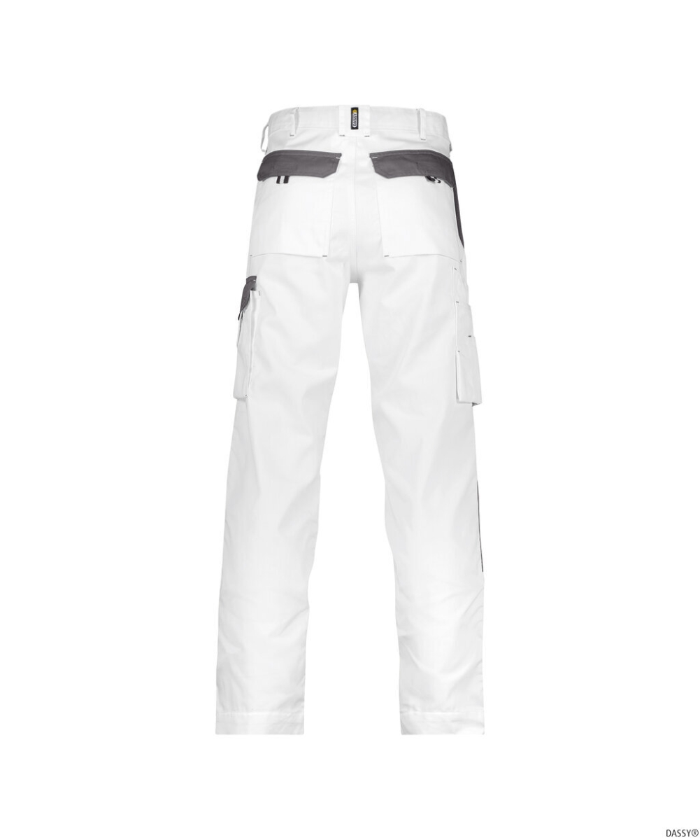 DASSY-Workwear, Bundhose BOSTON, , weiß/grau